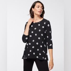 CHICOS Zenergy French Terry Print Tunic, Like New